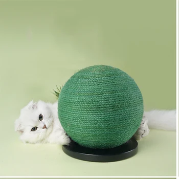 

Cat Play Chewing Toy Straw Cat Pet Rope Weave Ball Teaser Ball Cats Products For Pets hot sale