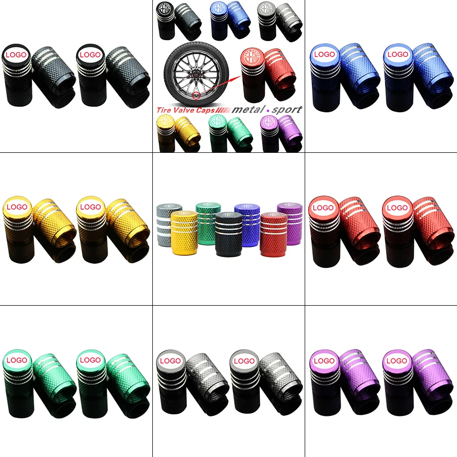 

4pcs Car Tire Valve Cover Caps for Audis Sline S1 S2 S3 S4 S5 S6 S7 S8 A4 A3 A6 A5 B3 8C C7 C6 8V Q5 TT Auto Wheel Accessories