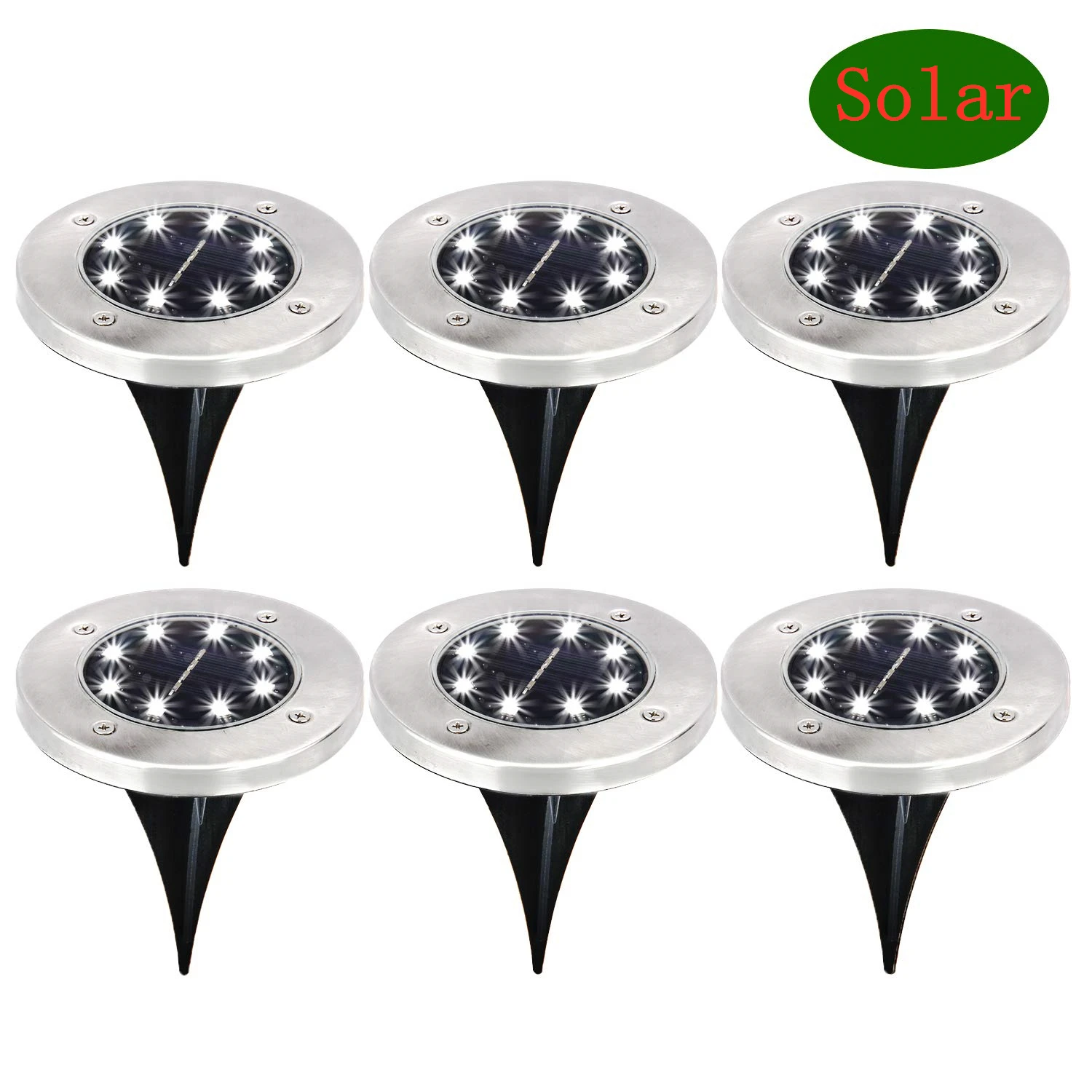 

Solar Ground Light 12 LED Solar Disk Lights Outdoor Waterproof for Garden Yard Patio Pathway Lawn Driveway Walkway Garden Lights