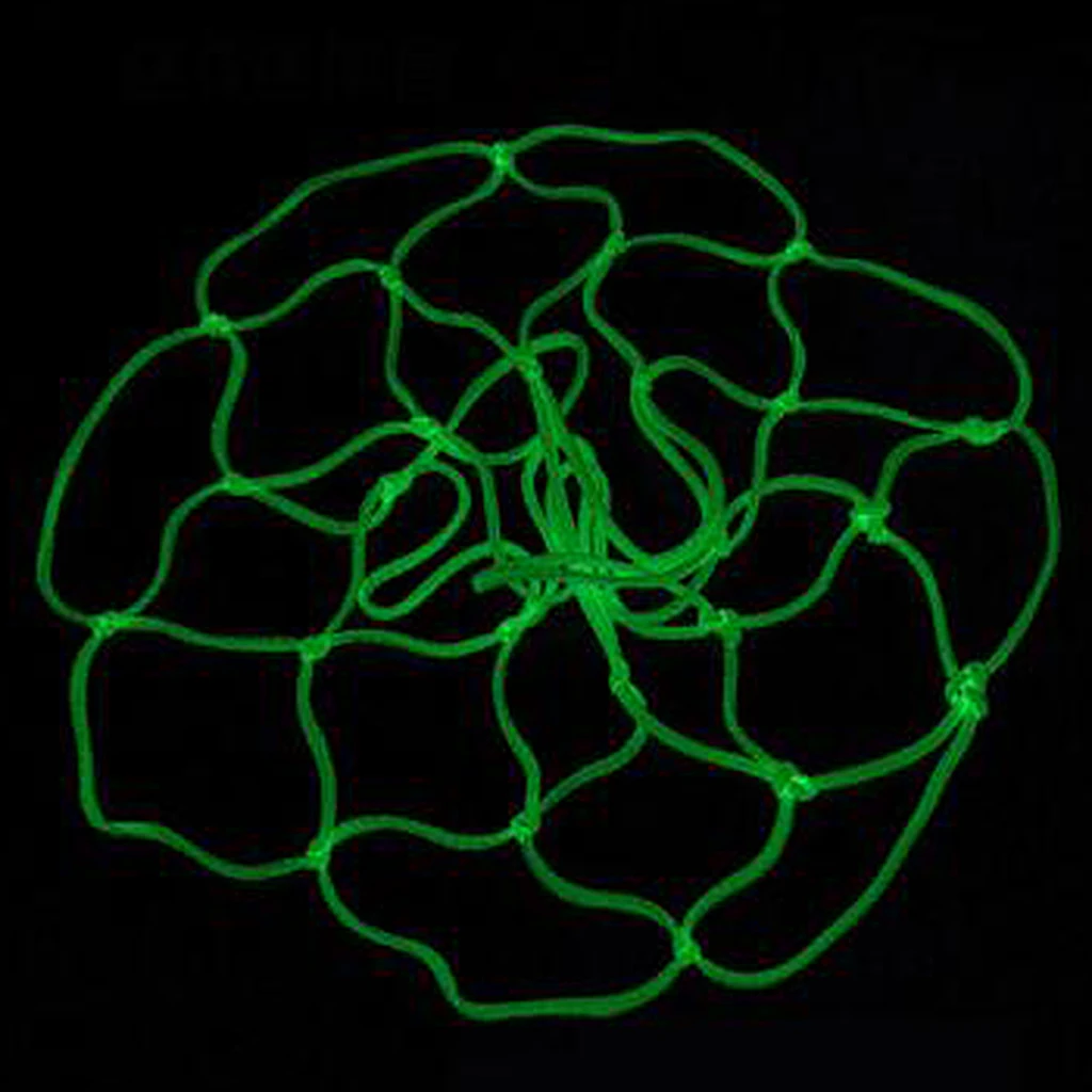 Luminous Basketball Net Kids Child Basketball Nylon Hoop Glow in the Dark Mesh Aim Goals