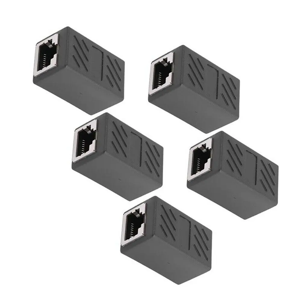 5x RJ45 встроенный соединитель Cat7 Cat6 Cat5e Ethernet LAN адаптер для сетевого кабеля патч-корд адаптер конвертер
