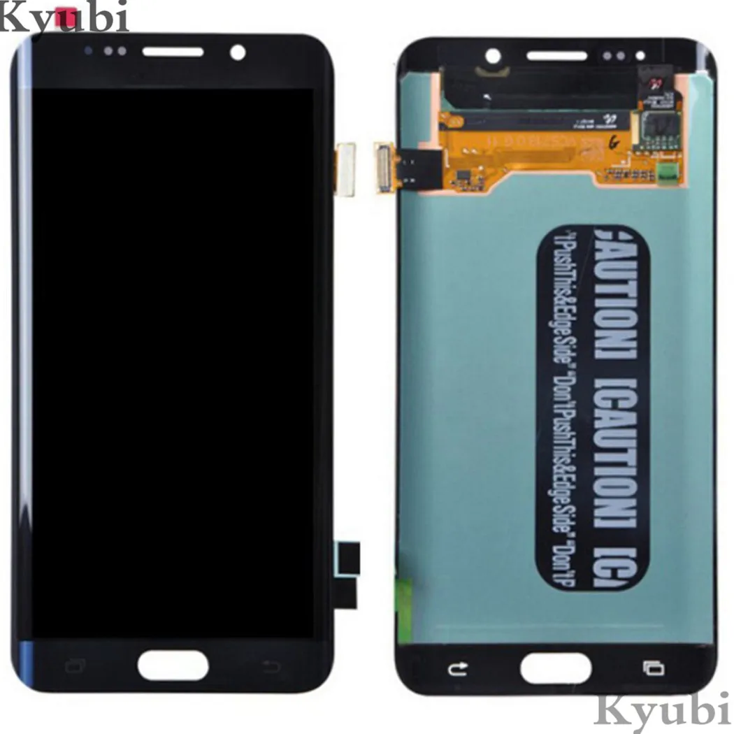 5,7 ''Amoled Difitizer в сборе для Samsung Galaxy S6 Edge Touch ЖК-дисплей в сборе без рамки для Samsung Galaxy S6 Edge