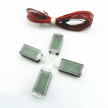 

RWSYPL Car Interior Footwell Lights LED & Cable Harness For Golf MK5 MK6 Passat B6 B7 Tiguan Seat Leon A4 Q3 Q5 3AD 947 409