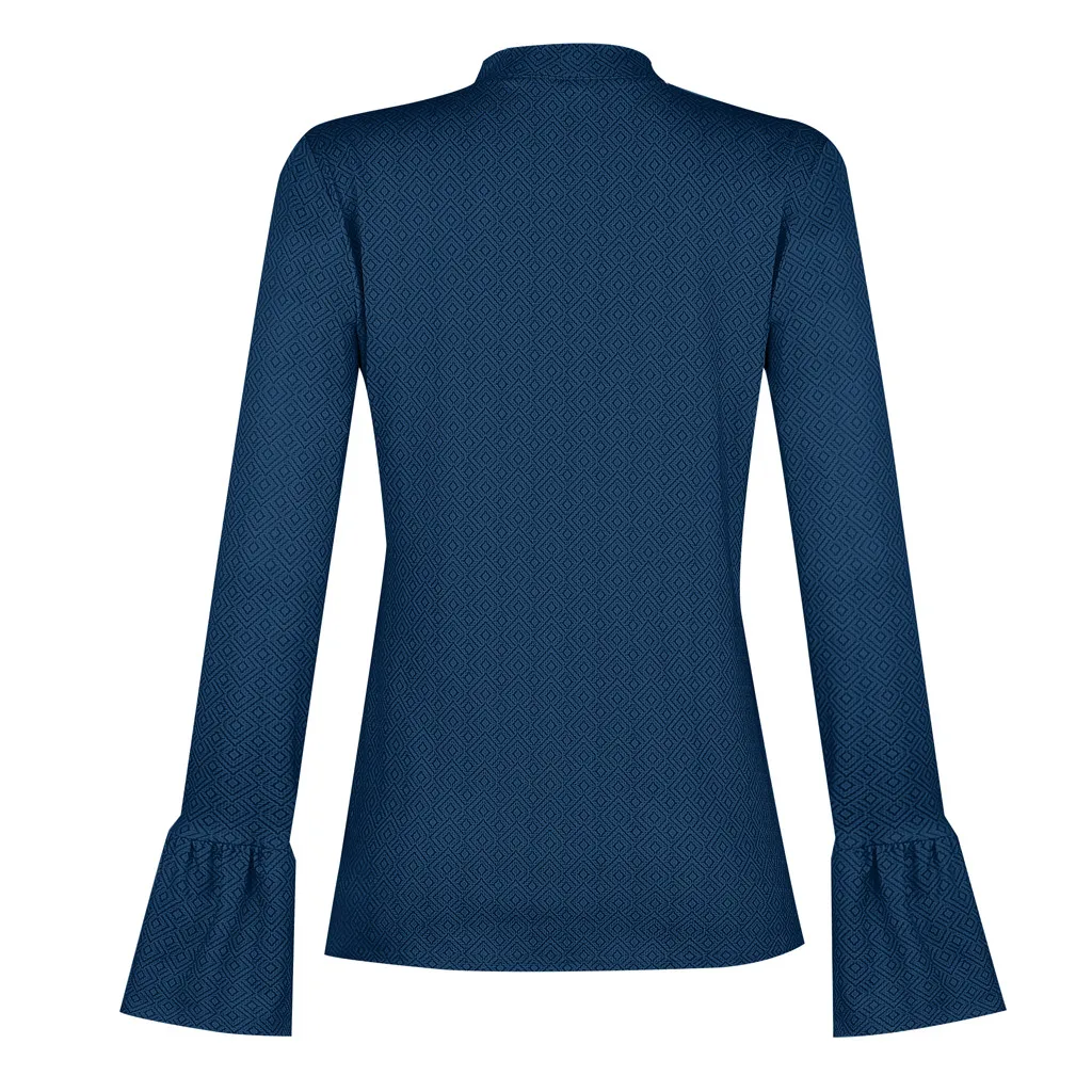 Poleras mujer de moda camiseta mujer футболка женская зимняя облегающая футболка с роговыми рукавами и принтом Топ Футболка femme camisa