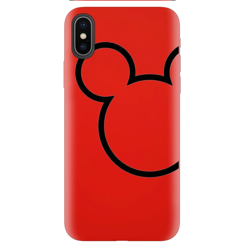 Чехол с принтом Микки для samsung Galaxy S10 S9 S8 S7 S6 Plus Lite edge Мягкий силиконовый чехол для телефона розовый чехол - Цвет: Color7Red