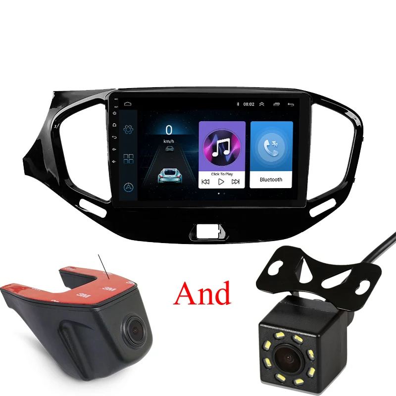 Lada VESTA-8LED-DRV Android 8,1 автомобильный dvd мультимедийный плеер для Lada VESTA- с автомобильным радио видеоплеером и gps-навигацией Поддержка Bluetooth - Цвет: Lada VESTA-8LED-DRV