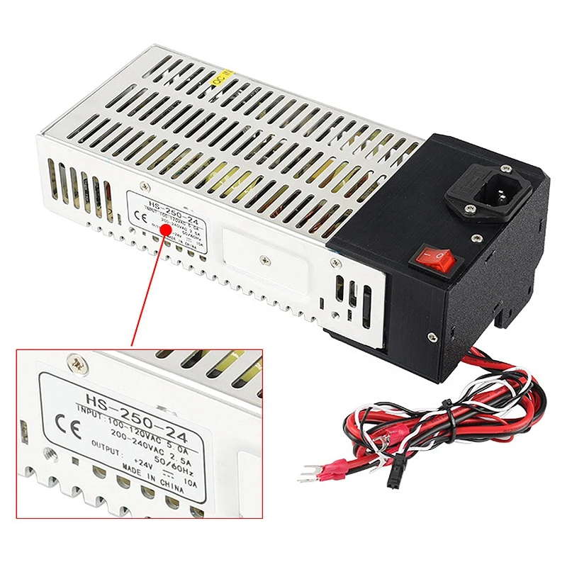 Аксессуары для 3d принтеров, блок питания и блок питания PSU 24V 250W для Prusa I3 MK3 MK3S
