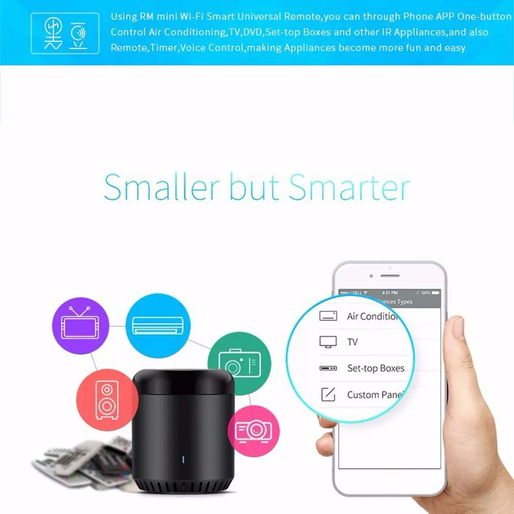 Умный дом RM Mini3 контрольный Лер работает для Google Home IFTTT APP WiFi+ IR+ 4G пульт дистанционного управления