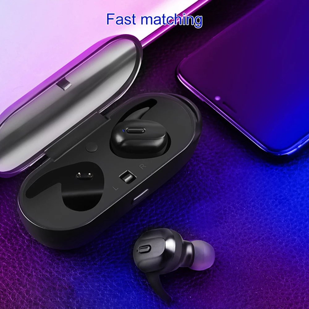 В ухо TWS беспроводной Bluetooth 5,0 наушники HIFI без задержки Стерео шумоподавление Беспроводная Спортивная bluetooth-гарнитура