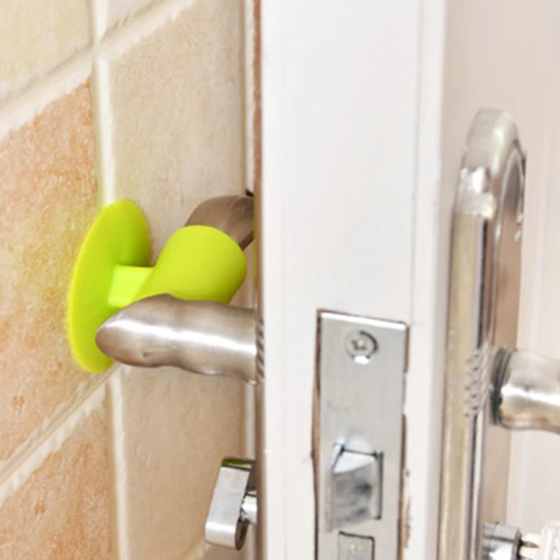Door Knob Silencer Crash Pad Wall Protectors Silicone Door Stopper Anti