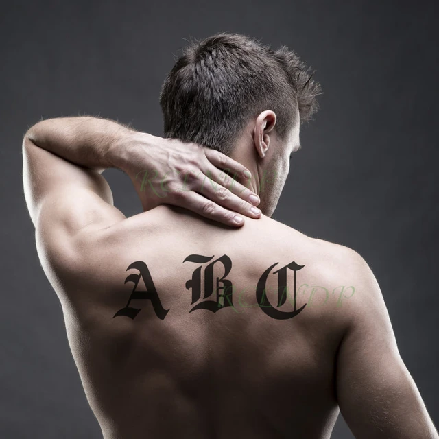 Amazon.co.jp: Temporary Tattoo Stickers Male Female English Letters Tattoo  Doll Art 1 pcs (Color : YM301) : Clothing, Shoes & Jewelry