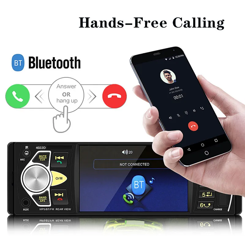 Автомагнитола LTBFM 1 Din с поддержкой Bluetooth MP5 4022D FM радио|Автомобильные
