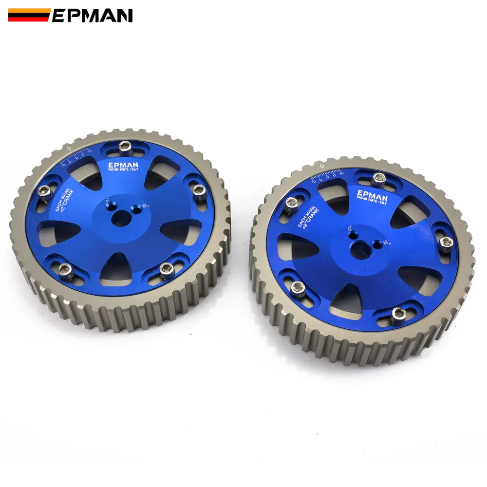 Hubsports-EPMAN Adjustable Cam Shaft Gear Gears For Mitsubishi Lancer Evolution EVO 1-8 4G63 4G63T EP-CGEVO1-8-BL
