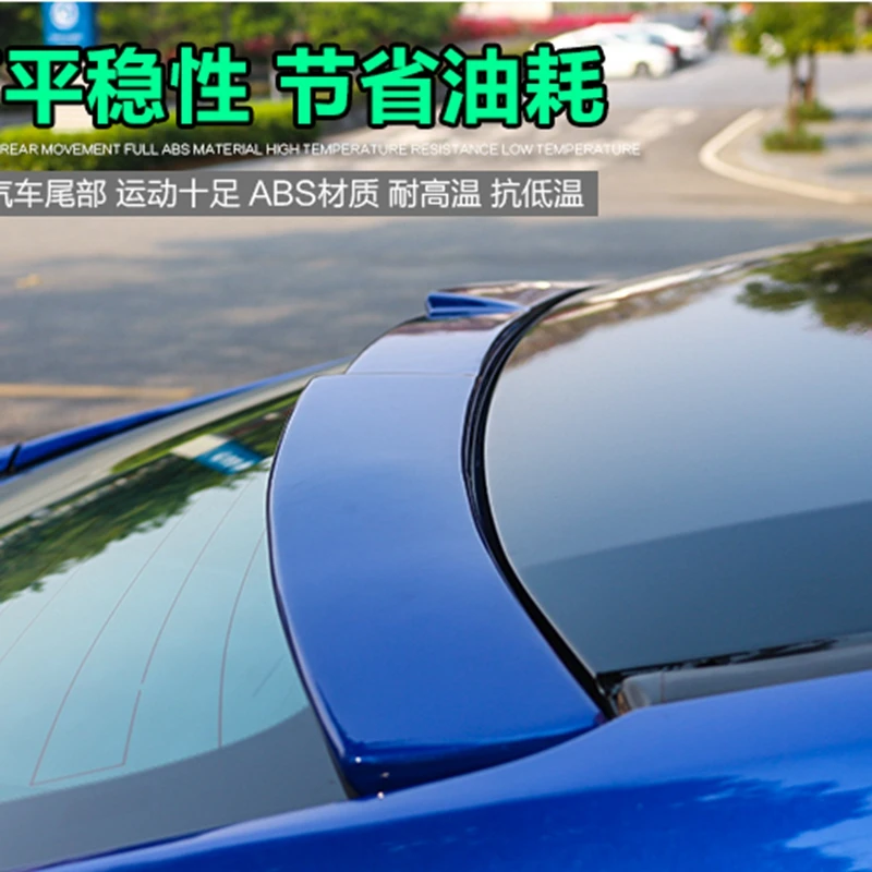 For Honda 10th Civic Roof Spoiler 2016 2017 2018 2019 2020 High Quality ABS Material Car Rear Trunk Wing Accessories