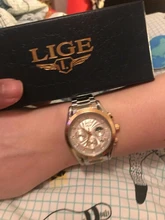 LIGE-Reloj de acero inoxidable para mujeres, nuevo accesorio de oro, creativo, impermeable, femenino, 2020