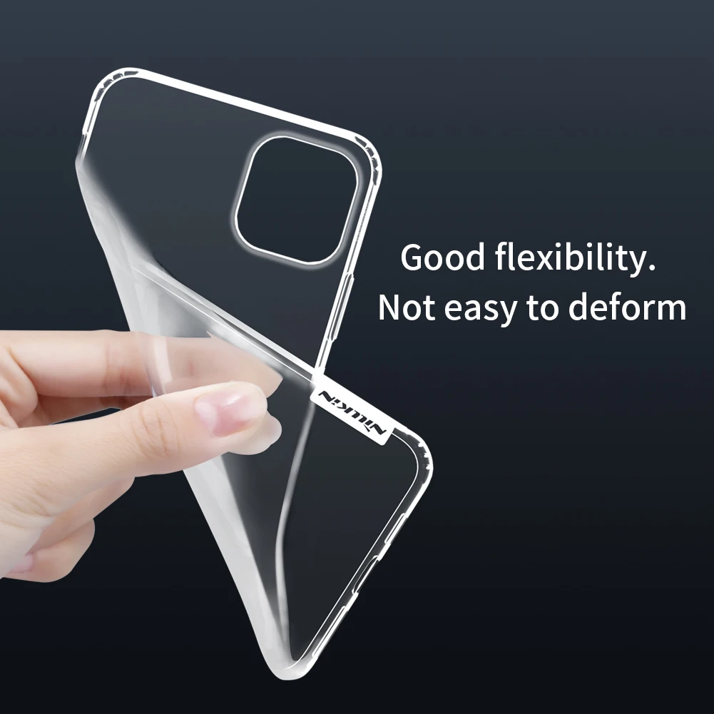 Прозрачная мягкая задняя крышка для iPhone 11 Pro Nillkin Nature TPU чехол Ультратонкий защитный чехол для телефона