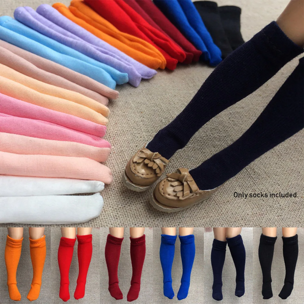 

1 Pair 1/6 Candy Color Socks for Doll Sock Clothes Accessories Children Girls Dolls Toys DIY Christmas Gifts Dollhouse Decoratio