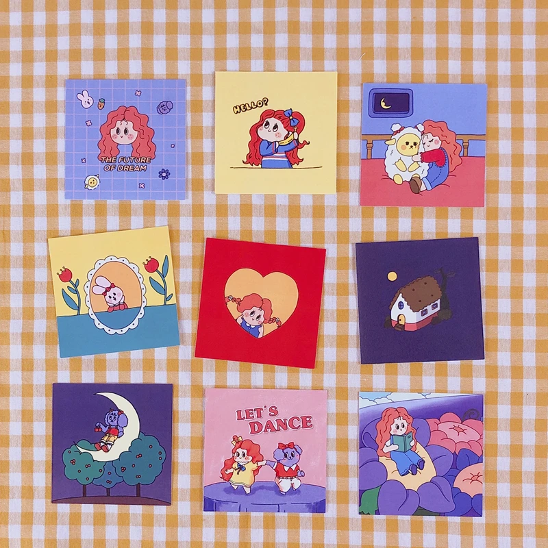 Японские Мультяшные бумажные наклейки для девочек милая девушка ручная книга