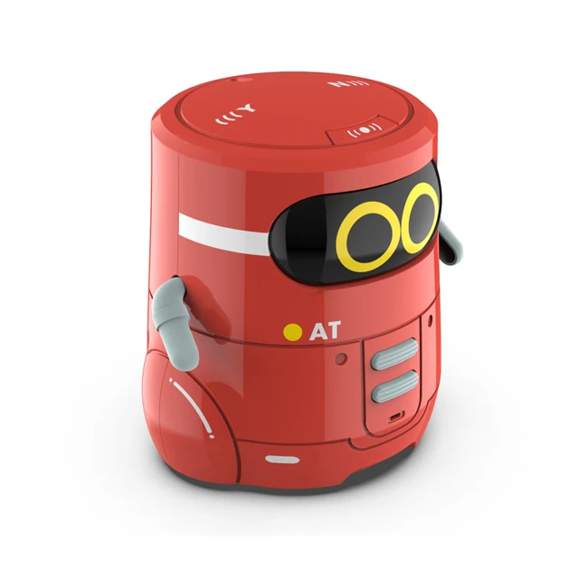 Red Игрушка Rc робот для детей, умная Роботизированная стебель, пение, танцы, запись голоса, интерактивный робот, игры 20 животных, карты, милая игрушка, подарок - Цвет: Red