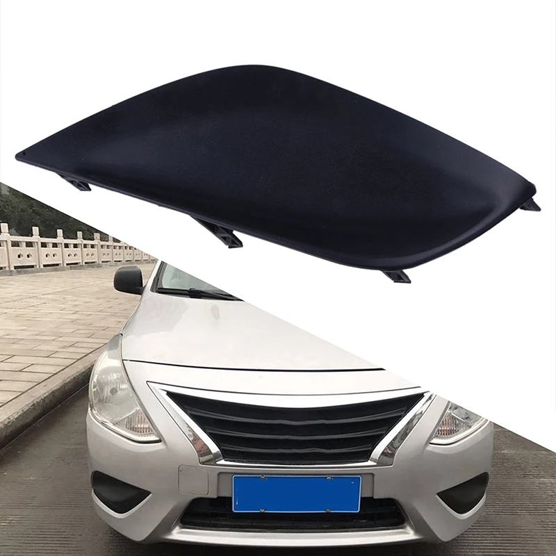 Rhyming Car Front Bumper Fog Lamp Frame Cover For Nissan Versa 2015 With/No Lamp Holes Car Accessories fog lamp frame cover