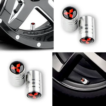

4 pieces new car wheel tire valves tire Air plugs holster For Mitsubishis ASX Lancer Pajero Outlander L200 EVO Lancer EX Pajero