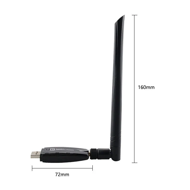 USB Wifi адаптер 1200 Мбит/с USB 3,0 ПК Wi-Fi адаптер Lan Wifi ключ AC Wifi приемник с антенной для настольного ноутбука