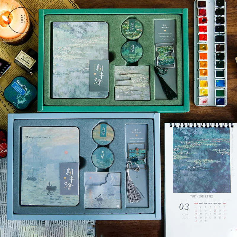 World famous paintings van gogh Blank Sketchbook Diary Drawing Painting Notebook set Sketch Book School Supplies birthday gift World famous paintings van gogh Blank Sketchbook Diary Drawing Painting Notebook set Sketch Book School Supplies birthday gift