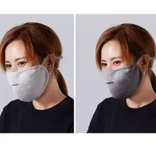 Унисекс маска для рта зимняя двухслойная теплая плюшевая маска для рта вырезанная дышащая маска для рта 24BC