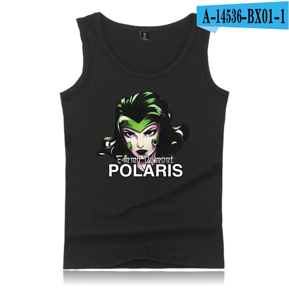 Polaris 2D летний топ на бретелях с принтом s повседневная без рукавов Женская и мужская одежда горячая Распродажа топ на бретелях Kpops плюс размер - Цвет: Красный