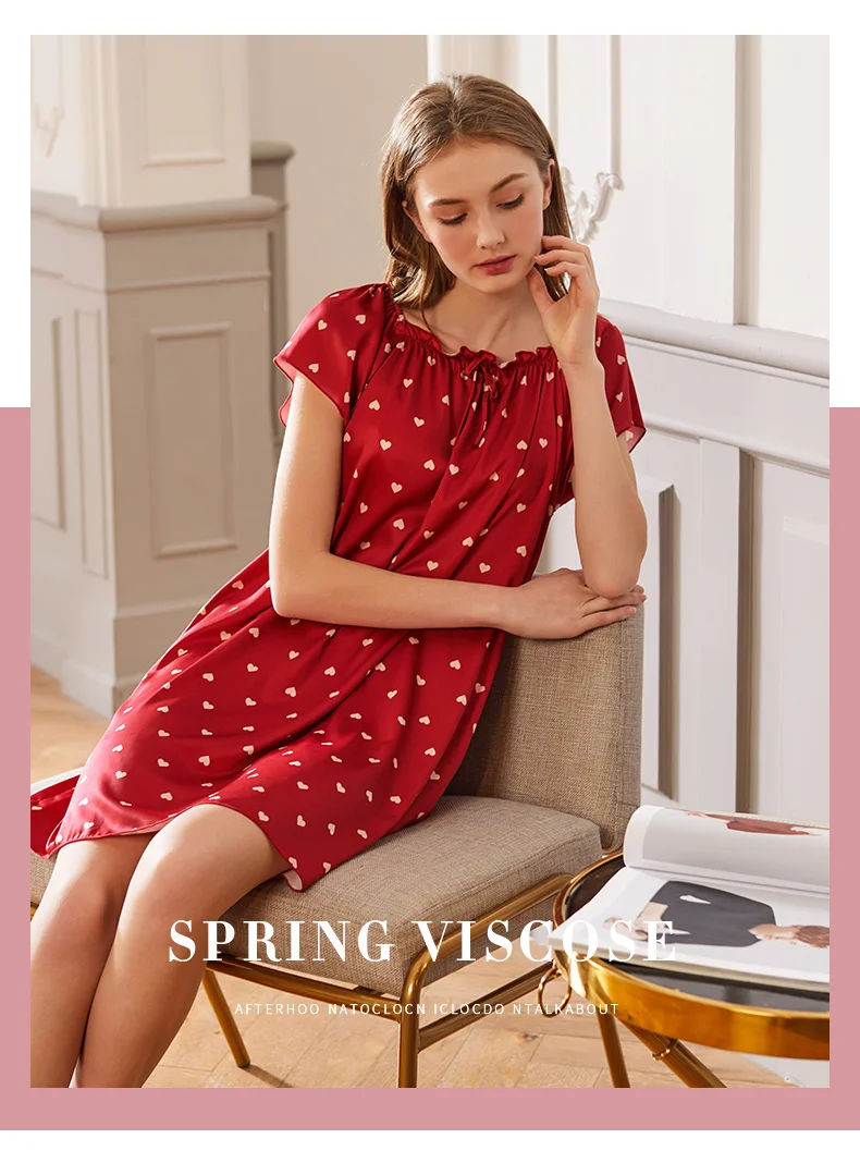 short red nightgown