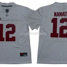 Новое поступление, высокое качество, Namath#12 футболка колледжа, Майки#12 namak, молодежные майки, S-XXXL