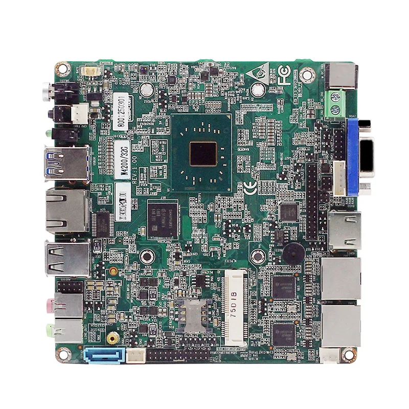 N3940 J3455 N4200 Процессор Мини ПК нано Материнские платы LVDS 4 Гб DDR3 Оперативная память на борту 32/64/128 Гб памяти на носителе EMMC промышленные материнские платы DC12-19V