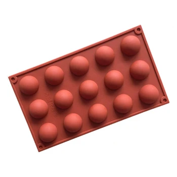 

15 hole little semicircles silicone chocolate mold, silicone cake mold