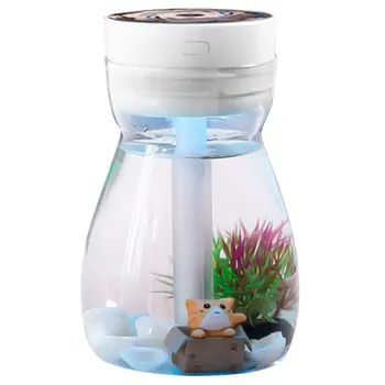 

Cute Cool Mist Humidifier Office Bedroom Air Purifier Usb Charging Kawaii Air Humidifier With Led Light Air Moisturizing Bottle
