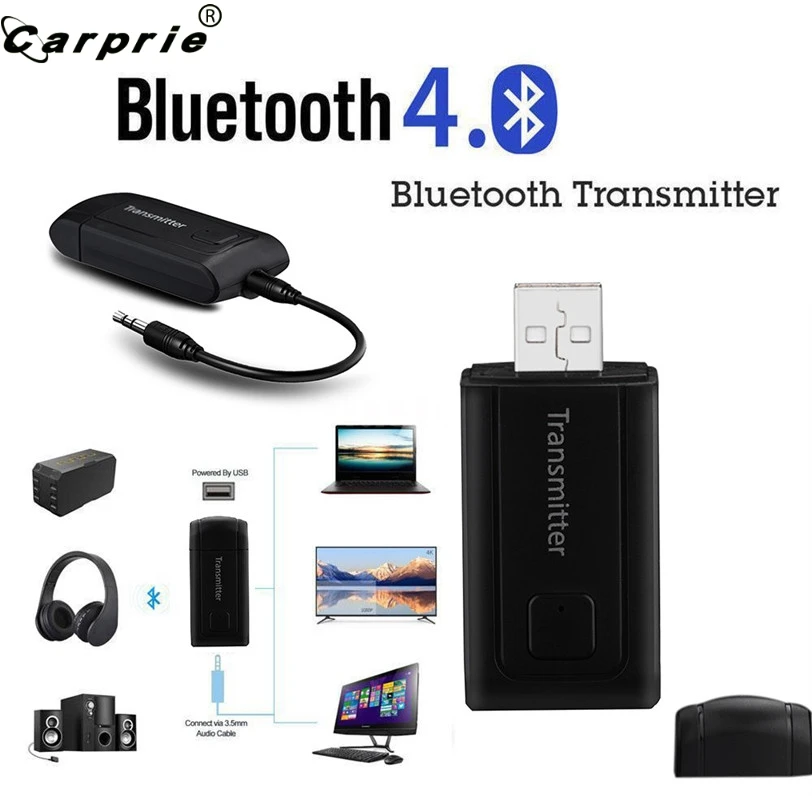 CARPRIE беспроводной Bluetooth V4 передатчик стерео аудио музыкальный адаптер для ТВ телефона ПК MP3/4 907