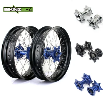 

BIKINGBOY 3.5/4.25 17" Front Rear Wheels Rims Hubs Sets For Yamaha YZ 250 450 F 2009 2010 2011 2012 13 14 15 2016 2017 2018 2019
