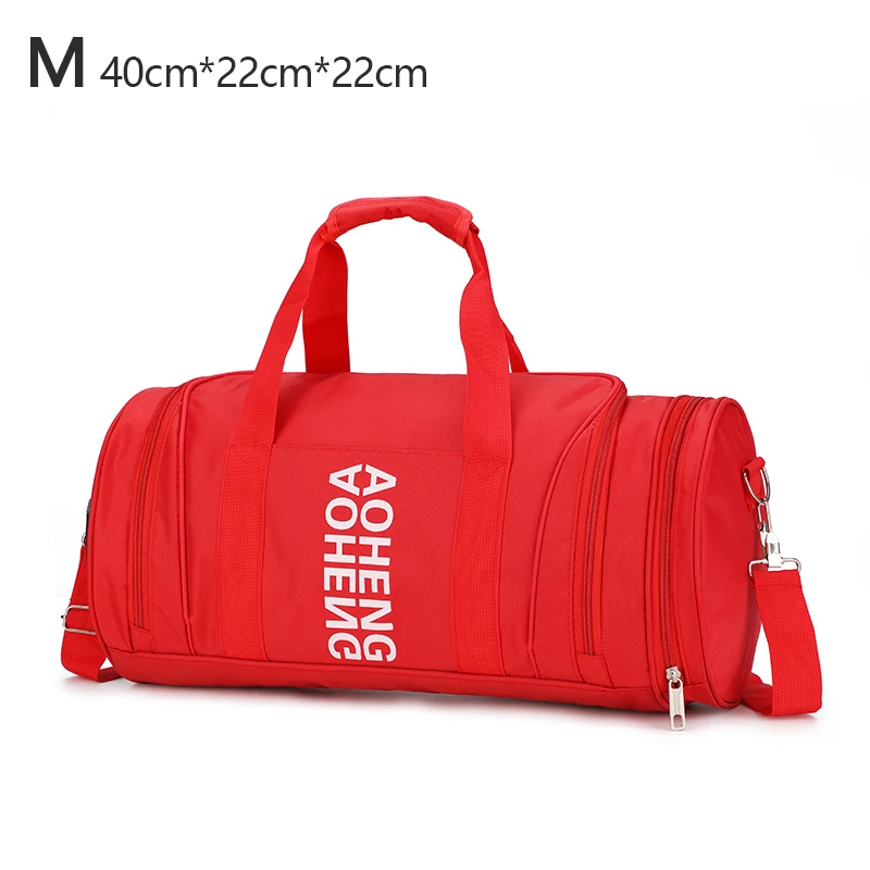 red M Сумка для фитнеса, Черная спортивная сумка, женская обувь, мужские водонепроницаемые спортивные сумки для фитнеса, тренировок, йоги, мужские сумки для спортзала, сумка для тренировок - Цвет: red M