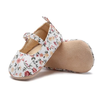 

Spring Baby Girls Soft Sole Non-Slip Floral Princess Casual Shoes Toddler Infant First Walkersborn Cotton Cloth Shoes
