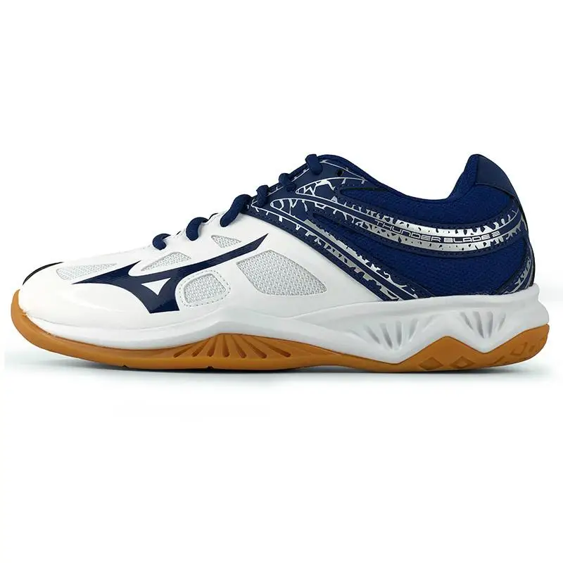 Мужские и женские кроссовки для волейбола из натуральной кожи Mizuno с молнией; спортивная обувь на подушке; дышащие Нескользящие кроссовки для дома; Tenis Voleibol - Цвет: V1GA197014