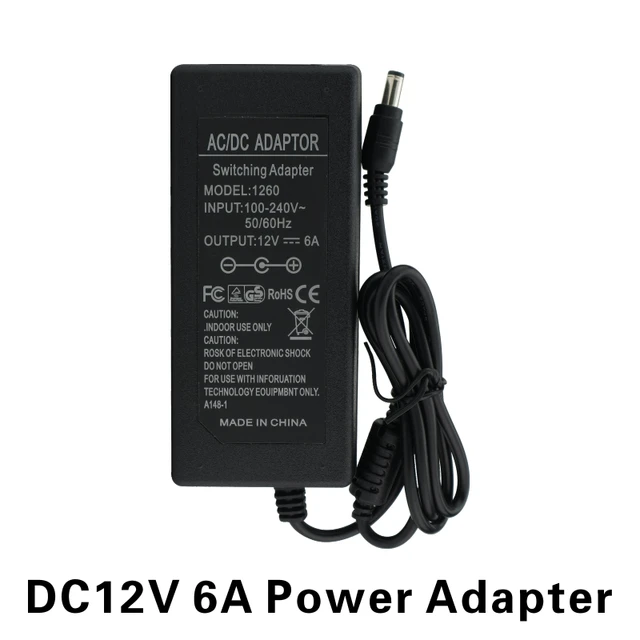 NIN FULL 12V Power Supply DC12V Unit 1A 2A 3A 5A 6A Transformer AC 110V 220V 220 V to DC 12 Volts 12 V LED Driver for LED Strip 6A