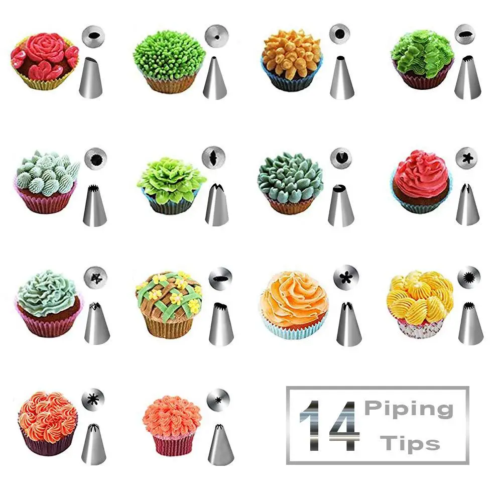 

24 Pieces Decorating Nozzle Silica Gel Pastry Bag Cake Decorating Nozzle Korean Style Decorating Nozzle