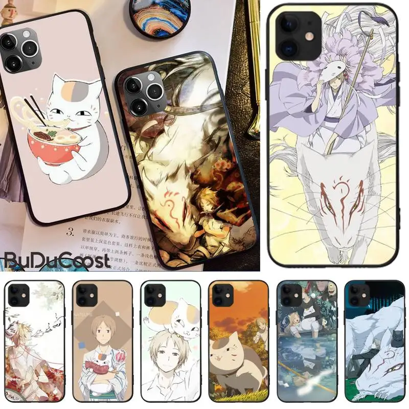 

Natsume's friend account DIY Painted Bling Phone Case for iphone 11 Pro11 Pro Max X XS XR XS MAX 8plus 7 6splus 5s se 7plus case