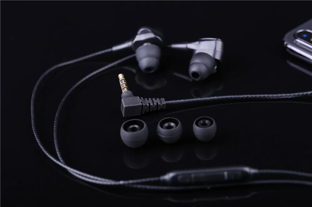 Fones de Ouvido Intra-auriculares com Mic Remoto para Todos os Smartphones Série de Referência Rillpac Titânio Driver Dinâmico Noise Isolando & R100c - Image 3