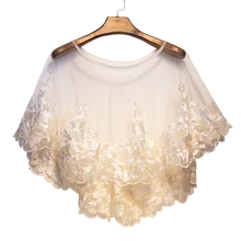 Белый кружевной болеро, шаль с цветочным узором, болеро Свадебный жакет для невесты, элегантная белая флористическая накидка, палантин Hi Lo, свадебная накидка, шаль и болеро шаль