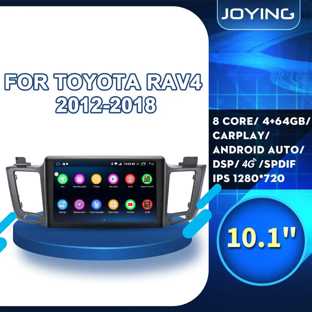 1" ips BT Android 8,1 Стерео Авторадио головное устройство для TOYOTA RAV4 RAV 4 2012 2013 gps DVD плеер SWC