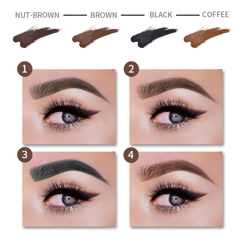 KIMUSE Eyebrow Gel Cream Waterproof Eyebrow Dye Henna Tattoo Eyebrow Pencil Shadow Long Lasting Cosmetic Eyebrow Enhancer