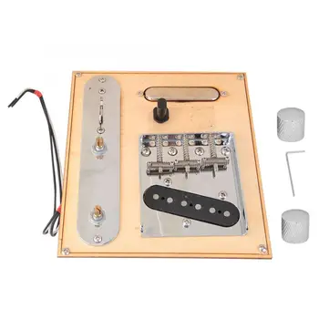 

Guitar Pickup Set Brass Black Chrome Bridge Control Plate Musical Instrument Accessories