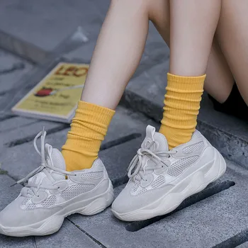 

Sweet Woman Sock Ladies Standard Socks for Women Colorful Style High Sox Female Cotton Trendy Spring Autumn Sokken