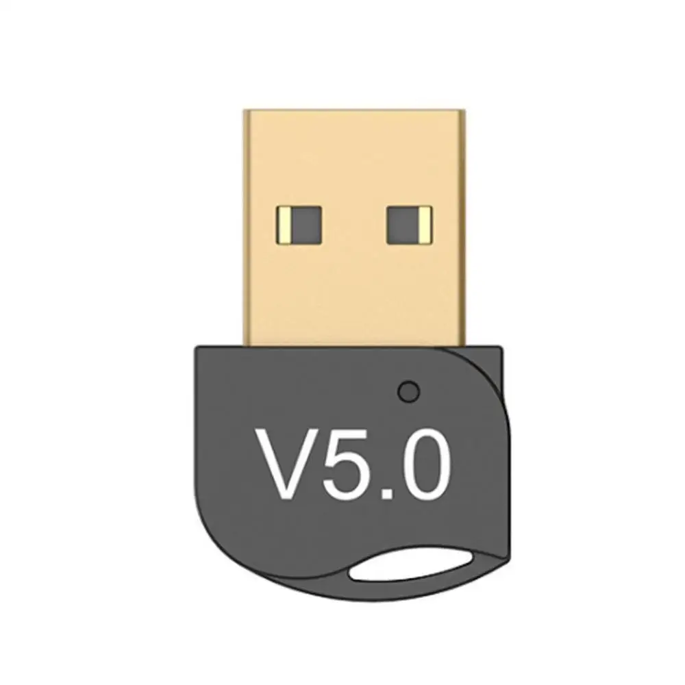 Черный Беспроводной usb-адаптер для ПК, ноутбука, компьютера, Bluetooth USB 5,0, bluetooth-адаптер, передатчик, аудио приемник, Bluetooth - Цвет: Черный