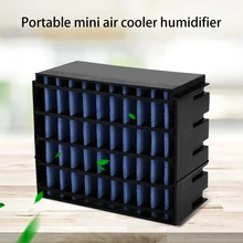 10pcs/set Filter Element Fan Replacement Parts For Air Cooler Portable Mini Air Humidifier USB Refrigeration Air Conditioner